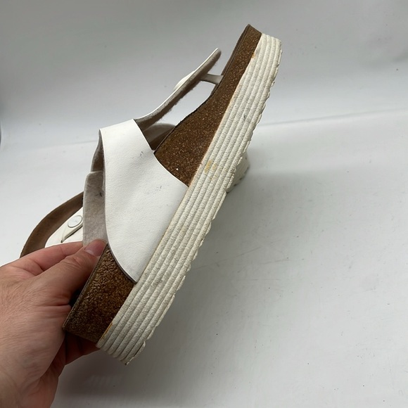 Papillio by Birkenstock White Gizeh Platform Sandals Shoes Size 40 Women’s US 9 - Picture 4 of 8